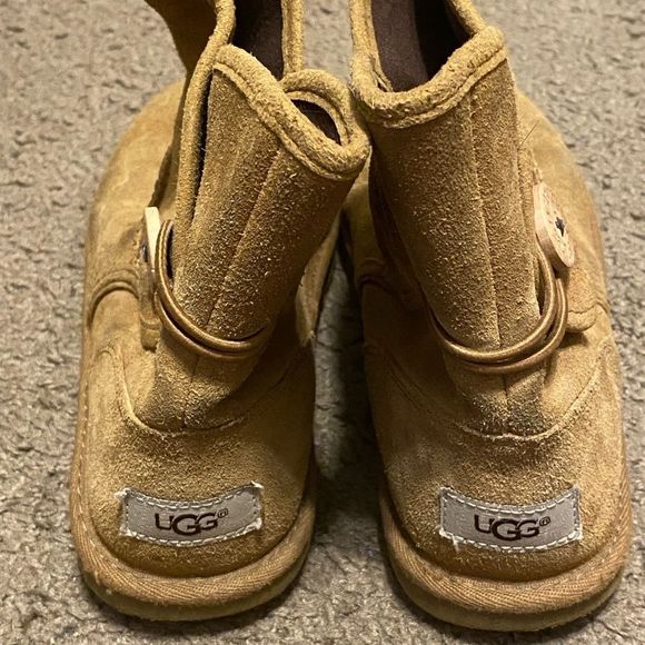 UGG Australia Girls Leona Slip on Boot Chestnut  Beige Kids Size 4M 1010290K - Picture 3 of 4